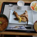 味処 海の桜勘 - 鎌塩焼き&漬け丼定食1200円