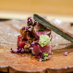 神楽坂 阿部 - 大西洋の鮪の叩き