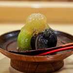 神楽坂 阿部 - シャインマスカット、 ナガノパープル、 ピオーネ、 ワインジュレ