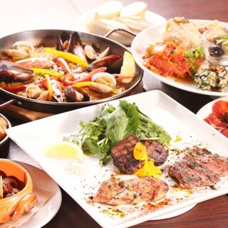 会社仲間との宴会にピッタリな、お得なスペイン料理コース◎