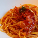 リストランテ　ステッラポラーレ - スパゲッティ　オマール海老のトマトソース。<2012_04>