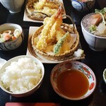こま乃家 - 天ぷら･刺身定食