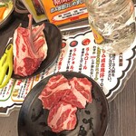 成吉思汗 大黒屋 - 厚切りラックと生ラム