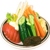 やきとり 鍋料理 力 - 料理写真:生野菜の盛合せ