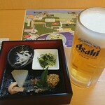 海つばめ - 先付けとビール