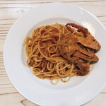 アルティジャーノ ルビー - ワタリガニのトマトクリームソーススパゲッティーニ