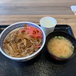 Yoshinoya - R2.1　牛丼並・味噌汁