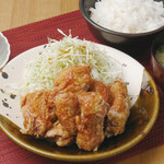 Fried chicken mentai flavor set meal