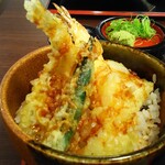 Gokurakuyu - 季節のミニ天丼