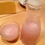 和食 お酒 彩は - 桜色の日本酒