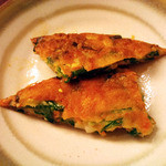 やなちゃん - チヂミ (取り分け後の2切れ)