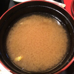 北海道料理 ユック - お味噌汁にコーンが入ってました(･∀･)