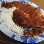 花みずき - トマトチキンカレー（サラダ・コーヒー付）1000円＋大盛り200円
