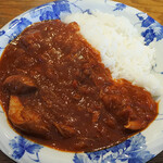 花みずき - トマトチキンカレー（サラダ・コーヒー付）1000円＋大盛り200円
