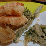 天ぷら しんどう - かき揚げ前の状態