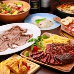 クラフトビールのステーキ酒場 パリ21区 - ステーキ食べ比べに、炙りユッケ、しゃりゅｷｭﾄﾘー盛り合わせと肉尽くし！