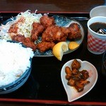 貴乃家 - から揚げ定食700円