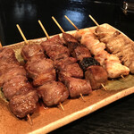 Itsuchiyoku - 串焼き盛り合わせ6本@600円