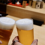 鮨旬美西川 - トリビーで乾杯♪