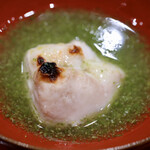 鮨旬美西川 - 白子 菜の花のあんかけ