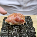 鮨旬美西川 - ハンバーグ巻き