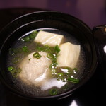 遊季の里 - 先吸：島団子、梅扶、巻湯葉、葱(みぞれ仕立て)