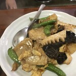 こいや - 筍とキクラゲに玉子と豚の炒め物