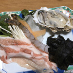 黒潮 - 海鮮しゃぶしゃぶの具材です