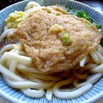 にしばた製麺 - かけうどん２玉+お揚げ