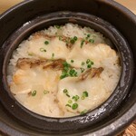 割烹 一楓 - 土鍋ご飯 鯛？クエ？なんの魚だったけ。大根との土鍋ご飯。大根の食感がいい。