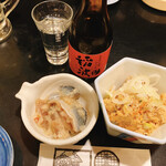 男鹿半島 - ニシンの切り込みと、あんこうの友酢和え。今だけの逸品