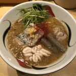 饗 くろ喜 - 「真鱈の味噌そば」1500円＋「肝トッピング」150円