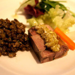 ピアッティ カステリーナ - 前菜。フォアグラが付いてるなんて！