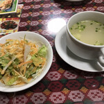 インド・ネパール料理 キルパ - サラダ、スープ（スープはサービス？）