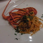 トラットリア・アルベロ - 房総産　活き伊勢海老１匹丸ごと　伊勢海老の味噌のソースのスパゲッティ