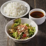 【B套餐】 米飯or面包+湯+特制大宮迷你沙拉