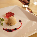 ラ・ポルタ・フェリーチェ - ランチBコースのデザート。ちょうどいい量。