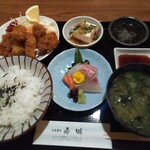 Oshokujidokoro Sumi - 大サービス定食　カキフライ　700円（税込）