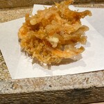 日本橋 蕎ノ字 - 桜えびかき揚げ