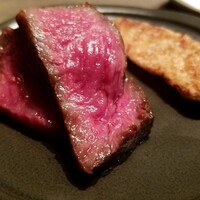 USHIGORO S. NISHIAZABU - 特選サーロインのステーキ　海老フライ添え
