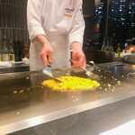 鉄板焼グリル - ガーリックライス