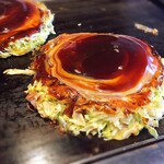 鶴橋風月 - 豚玉ランチ   ¥1,080
            このマヨトップ。ソースとのコントラスト。美しい…