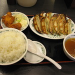日高屋 - Ｗ餃子定食６００円