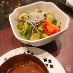 モダン鉄板グリル コペン - サラダ＆スープ付