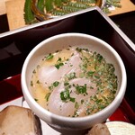 炭火割烹 白坂 - ハタの入り酒　