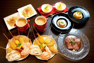 串カツ酒場 - コース料理