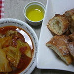 ブーランジェリー エス - 夕食に作った野菜たっぷりのトマトスープととっても良く合いました♪