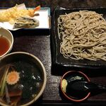 九重 - かも汁　890円
            エビ天 210円