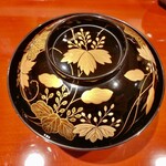 銀座 しのはら - うずらと粟麩のお椀