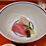 銀座 しのはら - 鮪と平目のお造り